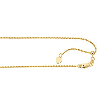【中古】【輸入品・未使用】jewelstop 14?Kイエローゴールド1?mm伸縮式&調整可能スピガ小麦チェーン、カニカン???22?%ダブルクォーテ% 【中古】【輸入品・未使用】jewelstop 14?Kイエローゴールド1?mm伸縮式&調整可能スピガ小麦チェーン、カニカン???22?%ダブルクォーテ%
