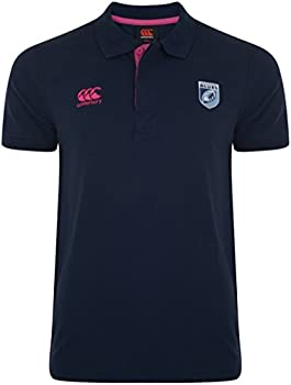 【中古】【輸入品・未使用】Cardiff Blues 2014/15 無地 コットン ネイビー 大人用 ポロシャツ