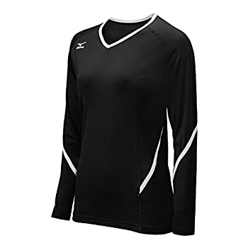 šۡ͢ʡ̤ѡ(X-Large%% Black/White) - Mizuno Women's Techno Generation Long Sleeve Jersey