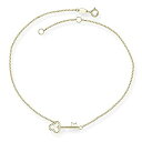 【中古】【輸入品・未使用】14K イエローゴールド 光沢仕上げ キーアンクレット 1インチ 延長9インチ 女性用ジュエリーギフト