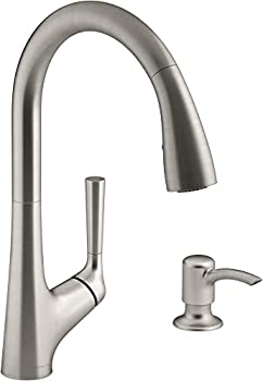 【中古】【輸入品・未使用】Kohler Malleco Touchless Pull-down Kitchen Faucet with Soap Dispenser 141［並行輸入］