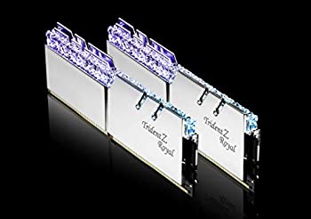 【中古】【輸入品・未使用】F4-3600C19D-32GTRS [Trident Z Royal 32GB (16GBx2) DDR4 3600Mhz (PC4-28800) CL19 1.35V Silver](2)