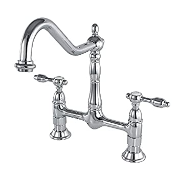 Western Furniture - 【中古】【輸入品・未使用】Kingston Brass KS1171TAL 20cm Centerset Kitchen Faucet Less Sprayer CP