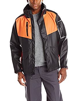 【中古】【輸入品・未使用】Helly Hansen Work Wear メンズ ウエストコーストジャケット ブラック/ダークオレンジ S