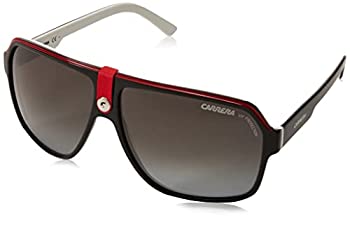 【中古】【輸入品 未使用】Carrera CA 33/S Black/Red/White 8V4 Aviator Sunglasses