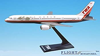 楽天スカイマーケットプラス【中古】【輸入品・未使用】TWA （95-01） 757-200 飛行機 ミニチュア モデル プラスチック スナップフィット 1:200 パーツ# ABO-75720H-029