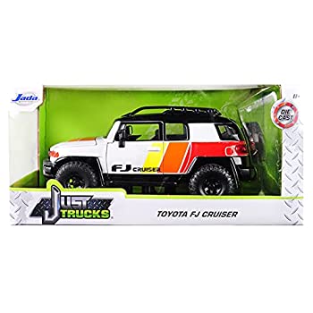 【中古】【輸入品・未使用】Toyota FJ Cruiser Custom with Roof Rack White Just Trucks 1/24 Diecast Model Car by Jada%ダブルクォーテ%%ダブルクォーテ%%ダブルクォーテ%