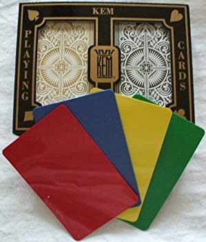 šۡ͢ʡ̤ѡ2 Free Cut Cards + KEM Arrow Black Gold Playing Cards Bridge Size Jumbo Index by Kem Playing Cards