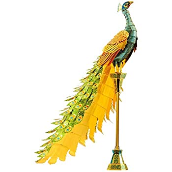 【中古】【輸入品 未使用】Fascinations ICONX Peacock 3D Metal Model Kit