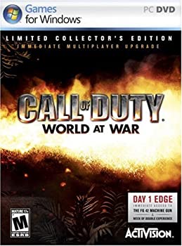 【中古】【輸入品・未使用】Call of Duty: World at War Collector's Edition (輸入版 北米)【メーカー名】Activision【メーカー型番】33259【ブランド名】ACTIVISION【商品説明】Call of Duty: World at War Collector's Edition (輸入版 北米)当店では初期不良に限り、商品到着から7日間は返品を 受付けております。こちらは海外販売用に買取り致しました未使用品です。買取り致しました為、中古扱いとしております。他モールとの併売品の為、完売の際はご連絡致しますのでご了承下さい。速やかにご返金させて頂きます。ご注文からお届けまで1、ご注文⇒ご注文は24時間受け付けております。2、注文確認⇒ご注文後、当店から注文確認メールを送信します。3、配送⇒当店海外倉庫から取り寄せの場合は10〜30日程度でのお届けとなります。国内到着後、発送の際に通知にてご連絡致します。国内倉庫からの場合は3〜7日でのお届けとなります。　※離島、北海道、九州、沖縄は遅れる場合がございます。予めご了承下さい。お電話でのお問合せは少人数で運営の為受け付けておりませんので、メールにてお問合せお願い致します。営業時間　月〜金　10:00〜17:00お客様都合によるご注文後のキャンセル・返品はお受けしておりませんのでご了承下さい。