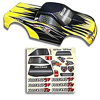 【中古】【輸入品・未使用】Redcat レーシング トラックボディ (1/10スケール) ブラック/イエロー