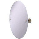 【中古】【輸入品・未使用】Frameless Oval Tilt Mirror with Beveled Edge - PQN-91-PEW