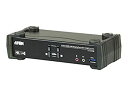 【中古】【輸入品・未使用】Aten 2ポートUSB 3.0?4?K DisplayPort MST KVMPスイッチ(ケーブル付属)(2)