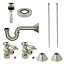 šۡ͢ʡ̤ѡKingston Brass CC53308VKB30 Traditional Plumbing Sink Trim Kit with P Trap for Vessel Sink without Overflow Hole%% Satin Nickel by K