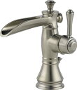 【中古】【輸入品・未使用】Delta Faucet Cassidy シングルホール バスルーム蛇口 つや消しニッケル シングルハンドル バスルーム蛇口 メタル排水アセンブリ ステンレス 598