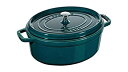 【中古】【輸入品・未使用】Staub La Cocotte 6クォート オーバル ダッチオーブン - 限定版 ティール