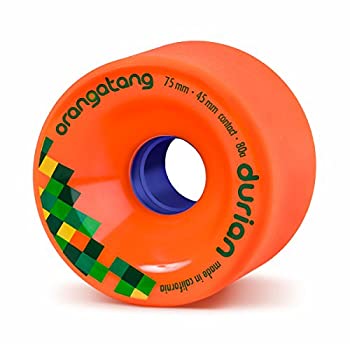 【中古】【輸入品・未使用】Loaded Longboards Orangatang Wheels Durian 75mm/ 80a - Orange by Loaded