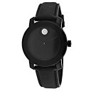 【中古】【輸入品・未使用】Movado Women's Bold 36mm Gold-Tone Leather Band Case Quartz Black D...
