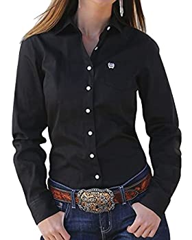 【中古】【輸入品・未使用】Cinch SHIRT レディース US サイズ: Medium カラー: ブラック