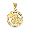【中古】【輸入品・未使用】カンザスSmall ( 1?/ 2インチ)ペンダント円(ゴールドメッキ)