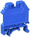 【中古】【輸入品 未使用】Dinkle DK6N-BL DIN Rail Terminal Block Screw Type UL 600V 50A 8-20AWG カンマ Blue (Pack of 100) by Dinkle