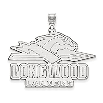 LogoArtスターリングシルバーLongwood University XLペンダントチェーンIncluded