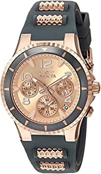 【中古】【輸入品・未使用】Invicta BLU Chronograph Rose Dial Ladies Watch 24189