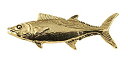 【中古】【輸入品・未使用】クリエイティブピューターDesigns、ピューターBonita手作り海水魚ラペルピンブローチ、s056 ゴールド