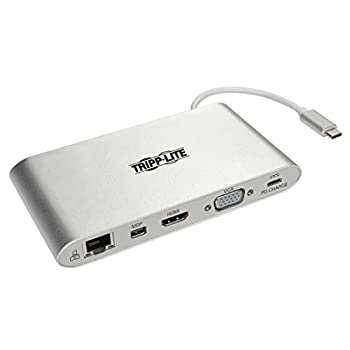 【中古】【輸入品・未使用】Tripp Lite USB-C Docking Station USB-A USB Type-C DVI HDMI VGA DP mDP Gbe USB Charging by Tripp Lite