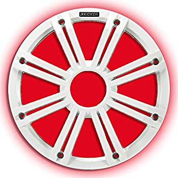 【中古】【輸入品 未使用】Kicker KMG10 12-Inch (30cm) Grille for KM12 and KMF12 Subwoofer カンマ LED カンマ White