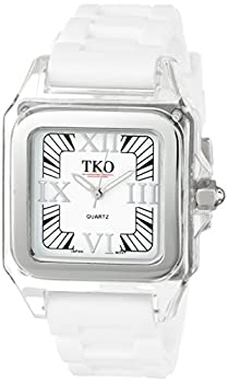 【中古】【輸入品・未使用】TKO ORLOGI Women 's tk504-ww Riviera Plastic Case and White Rubber Strap Watch 【中古】【輸入品・未使用】TKO ORLOGI Women 's tk504-ww Riviera Plastic Case and White Rubber Strap Watch