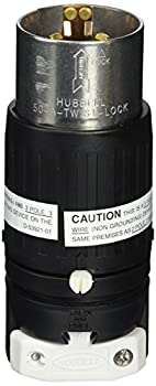 Hubbell HBL7765C Locking Plug%カンマ% 3 Pole and 4 Wire%カンマ% 50 amp%カンマ% 250VDC/600VAC by Hubbell