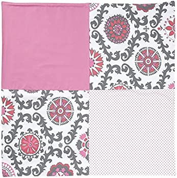 【中古】【輸入品・未使用】New Arrivals Ragamuffin In Pink Crib Blanket-Hot Pink & Gray by New Arrivals Inc