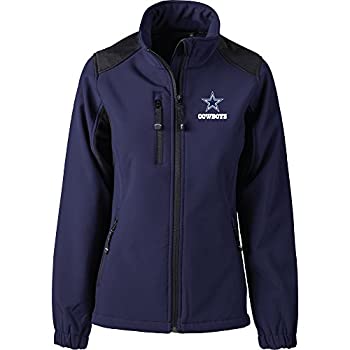 【中古】【輸入品・未使用】NFLダラス・カウボーイズWomen 's Softshellジャケット、2?x、ネイビー