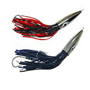 【中古】【輸入品・未使用】EatMyTackle ブレットヘッドフィッシングルアー 高速トローリングルアー (2パック、ケーブルリグ)