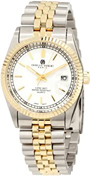 yÁzyAiEgpzCharles-Hubert- Paris Mens Two-Tone Stainless Steel Quartz Watch #3635-W