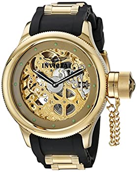 【中古】【輸入品・未使用】Invicta Men 's 1243?Russian Diverアナログ表示Mechanical Hand Wind Black Watch