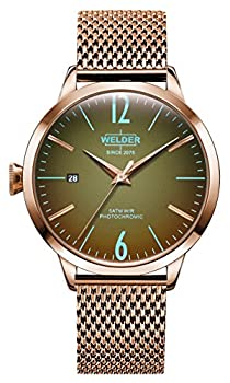 【中古】【輸入品・未使用】Welder Moody ステンレススチール メッシュ 3針 ローズゴールド調 腕時計 日付 38mm 【中古】【輸入品・未使用】Welder Moody ステンレススチール メッシュ 3針 ローズゴールド調 腕時計 日付 38mm