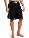 【中古】【輸入品・未使用】Speedo Men's Tropical Splice Volley Watershorts%カンマ% Black%カンマ% X-L...