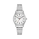 【中古】【輸入品・未使用】Caravelle 43M119レディースシルバーステンレススチールホワイトブラッククォーツダイヤルウォッチ(2)