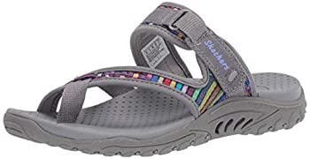 【中古】【輸入品・未使用】Skechers レディース Reggae-Mad スワッグトウ ソング ウーブンサンダル%カンマ% グレー%カンマ% 11