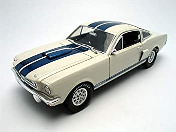 【中古】【輸入品・未使用】1966シェルビーマスタング GT350 ダイキャストミニカー(1/18)　ホワイト＆ブルーストライプ