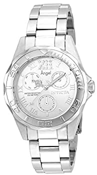 楽天スカイマーケットプラス【中古】【輸入品・未使用】Invicta Women 's Angel Steelブレスレット& Case QuartzシルバートーンダイヤルアナログWatch 21696