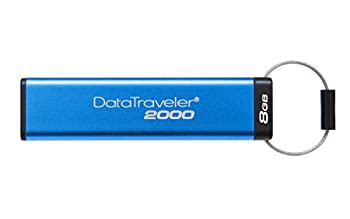 【中古】【輸入品・未使用】キングストン DT2000/8GB 8GB DataTraveler 2000 USB3.1 キーパッド付 256ビット AES暗号化機能付