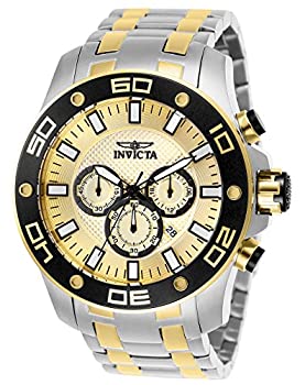 【中古】【輸入品・未使用】Invicta Men's 26080 Pro Diver Quartz Chronograph Gold Dial Watch 【中古】【輸入品・未使用】Invicta Men's 26080 Pro Diver Quartz Chronograph Gold Dial Watch