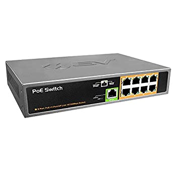 šۡ͢ʡ̤ѡBV-Tech POE-SW801 BV TECH 8 Port &1 Port Uplink 10/100mbps PoE Switch%% IEEE 802.3af%% 150W (Grey)