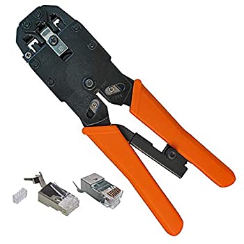 【中古】【輸入品・未使用】STP rj45?cat6?aシールドモジュラープラグ Crimp Tool オレンジ TL-VC-078-1017