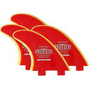 【中古】【輸入品・未使用】Pro Teck Super Flex FCS 4.5 Red / Yellow SUP Quad Set by Proteck