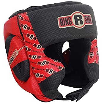 【中古】【輸入品 未使用】(Small/Medium カンマ Black/Red) - Ringside Boxing Apex Training Headgear