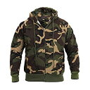 【中古】【輸入品・未使用】ロスコカモフラージュ ジップパーカー6262 (2XL%カンマ% ウッドランドカモ)
